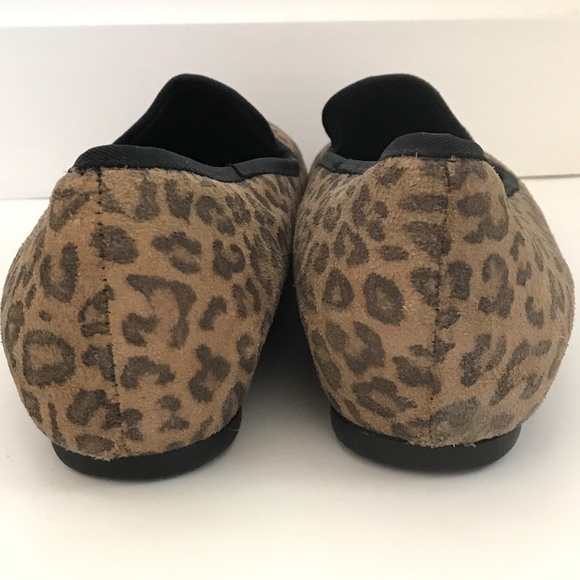 MUNRO Jerrie Leopard Loafer Suede Comfort Flats Black Tan Women’s Size 13 - Picture 7 of 16